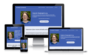 annetteschwindt.digital auf verschiedenen Bildschirmen und Geräten