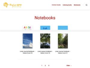 Notebookseite mit Paginierung
