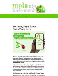 Screenshot eines Blogartikels mit großem Beitragsbild oben